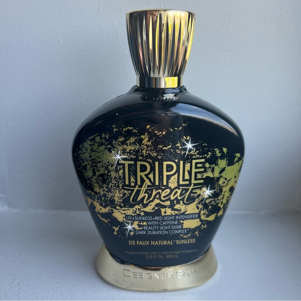 Designer Skin Triple Threat UV + Sunless + Red Light Intensifier Tanning Lotion